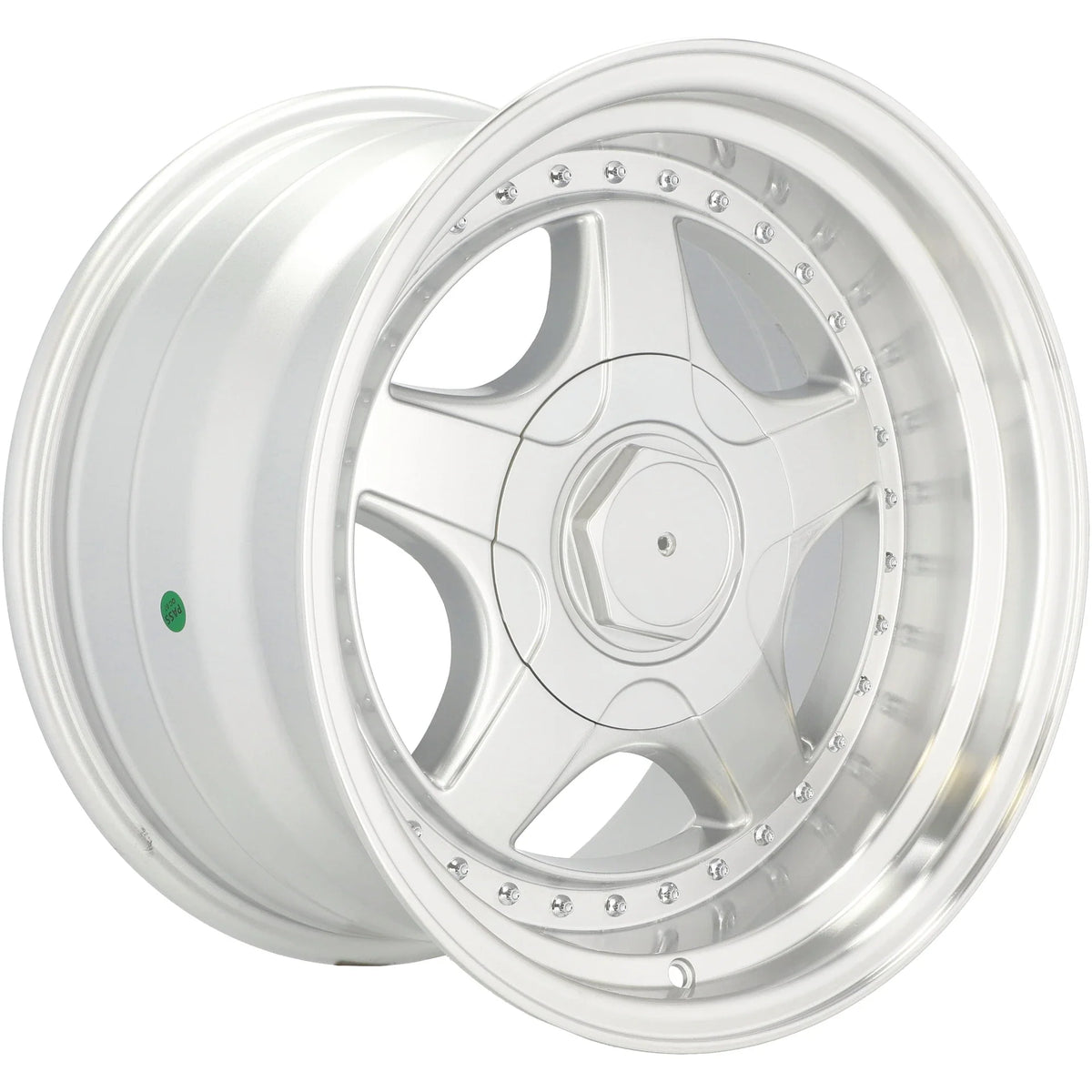 Alu kola pro BMW 7813R 10x17 5x120 ET20 74.1 Silver & Polished Lip – detail 2