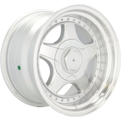 Alu kola pro BMW 7813R 10x17 5x120 ET20 74.1 Silver & Polished Lip – detail 2