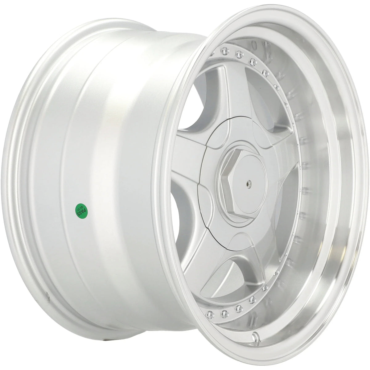 Alu kola pro BMW 7813R 10x17 5x120 ET20 74.1 Silver & Polished Lip – detail 3