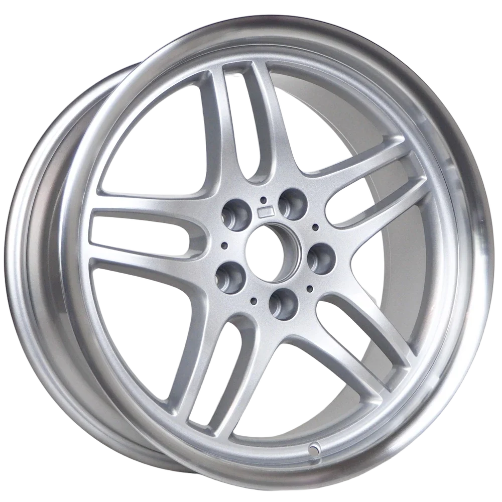 Alu kola pro BMW Aiden 8x17 5x120 ET13 74,1 Silver Polished Lip
