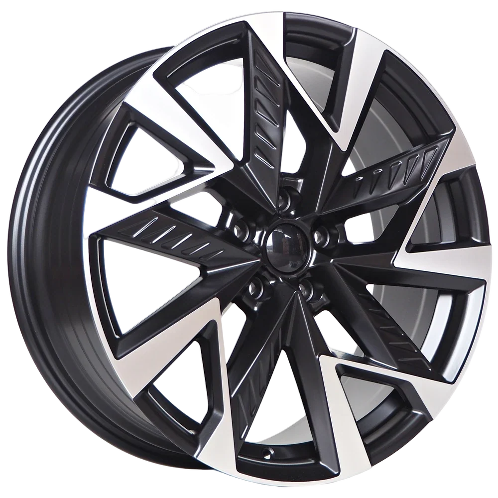 Alu kola pro Cupra Inid 8x19 5x112 ET45 57,1 MATT BLACK + MACHINE FACE