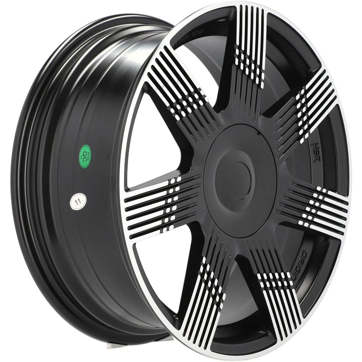Alu kola pro Fiat YF7074 7x17 4x98 ET41 58.1 Black Polished Half Matt – detail 2