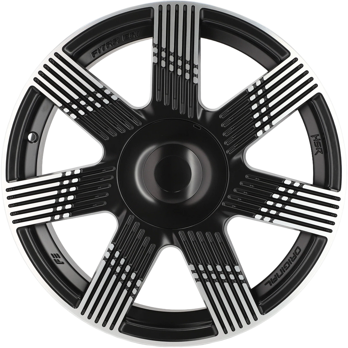 Alu kola pro Fiat YF7074 7x17 4x98 ET41 58.1 Black Polished Half Matt – detail 4