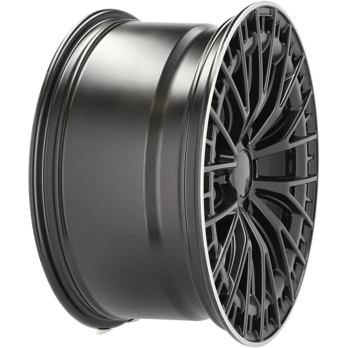 Alu kola pro Mercedes 3S1384 8.5x19 5x112 ET36 66.6 Black Matt & Polished Lip – detail 4