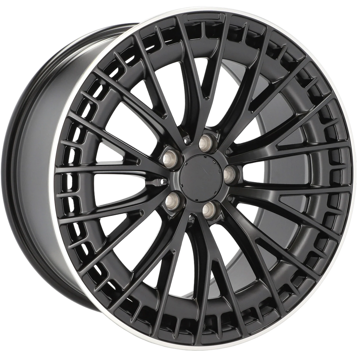 Alu kola pro Mercedes 3S1384 9.5x20 5x112 ET45 66.6 Black Half Matt & Polished Lip