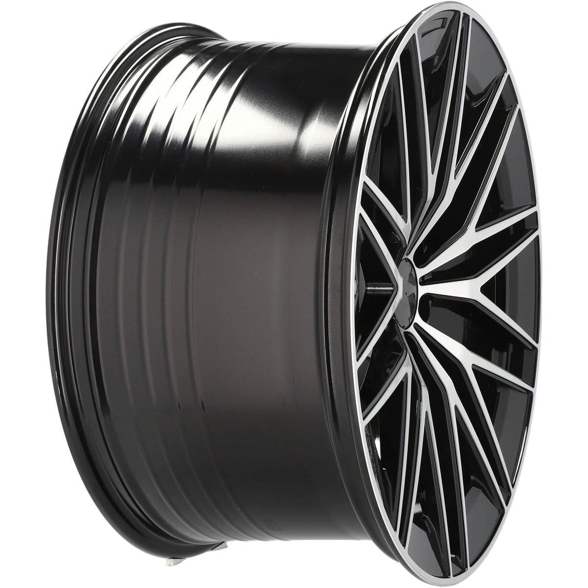 Alu kola pro Mercedes FBX387 11.5x22 5x112 ET53 66.6 Black Polished – detail 1