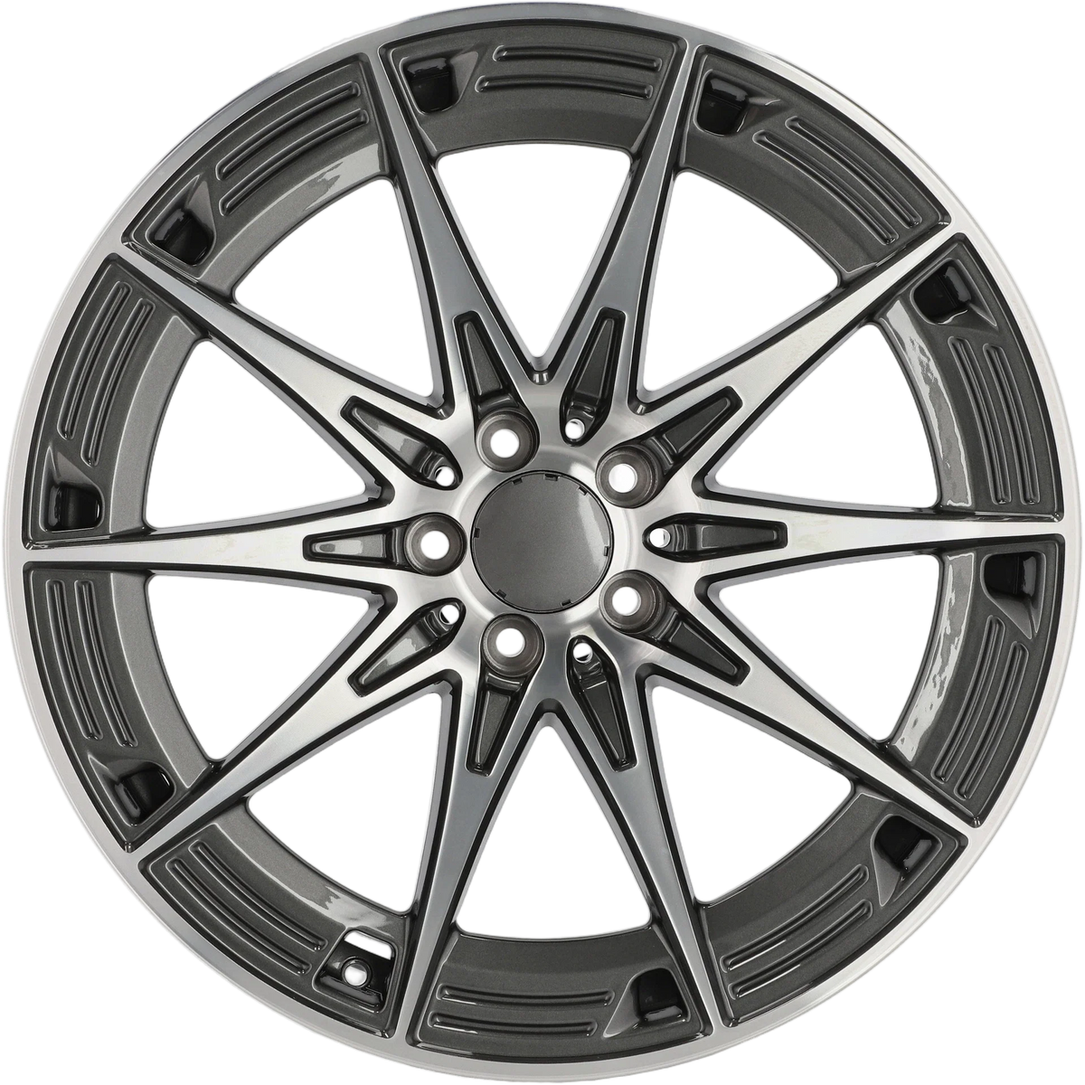 Alu kola pro Mercedes H3500F 9.5x19 5x112 ET43 66.6 Grey Polished – detail 4