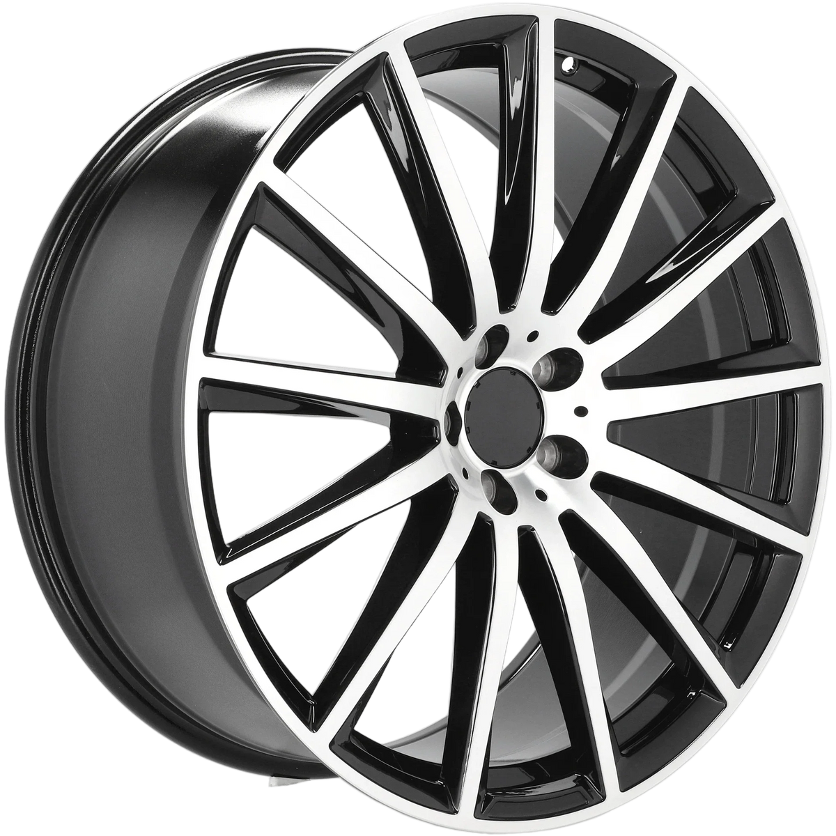 Alu kola pro Mercedes H3524F 10x21 5x112 ET44 66.6 Black Polished – detail 3