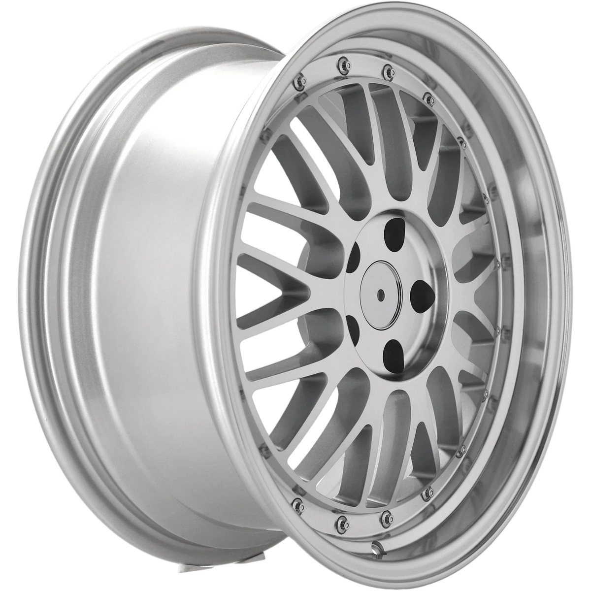 Alu kola Racing Line A1025 8.5x17 5x120 ET34 72.6 stříbrná – detail 2