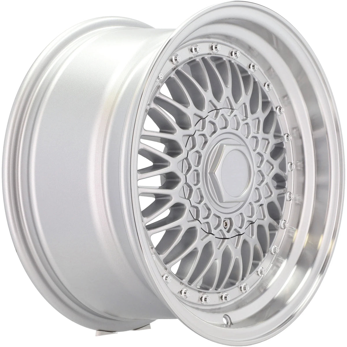 Alu kola Racing Line BY479 7.5x16 5x112 ET25 74.1 Silver & Polished Lip – detail 3