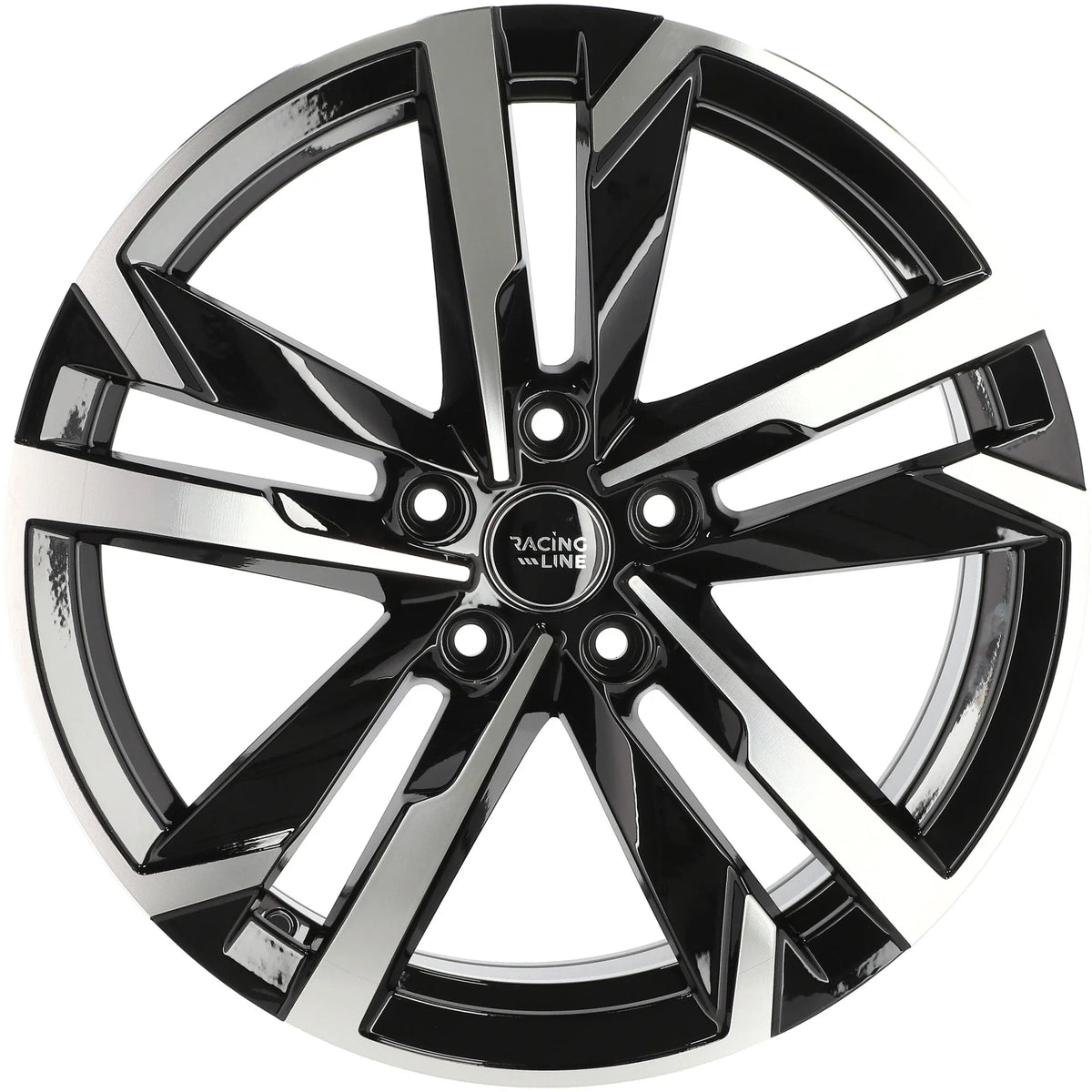 Alu kola pro Škoda FBX254 8.5x20 5x112 ET38 57.1 Black Polished Half Matt – detail 1