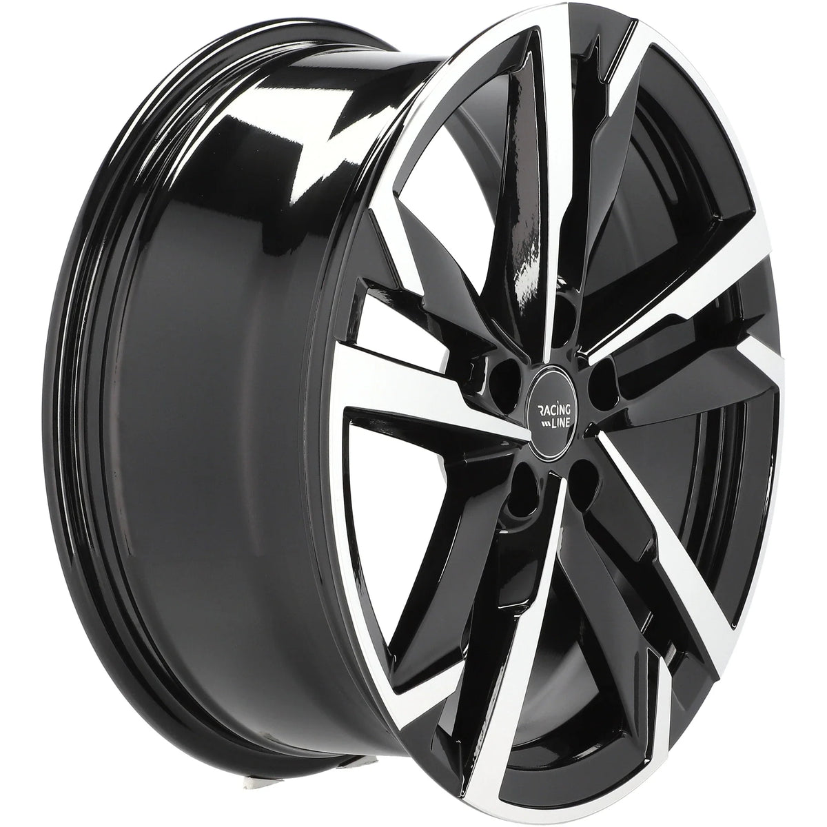 Alu kola pro Škoda FBX254 8.5x20 5x112 ET38 57.1 Black Polished Half Matt – detail 3