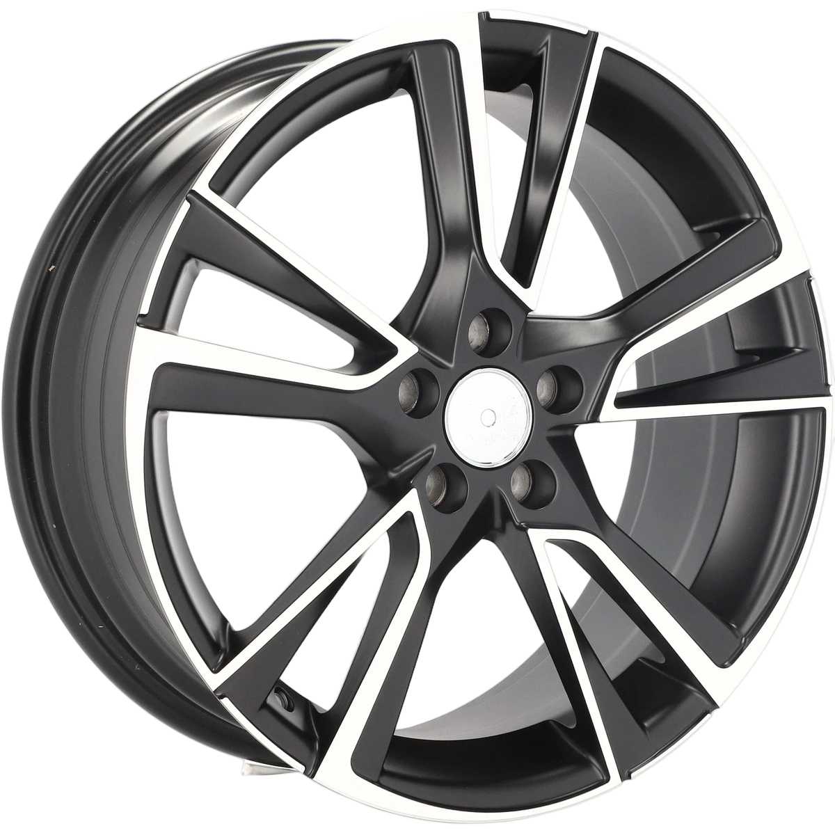 Alu kola pro Škoda IN3627F 7x17 5x100 ET46 57.1 Black Polished Half Matt