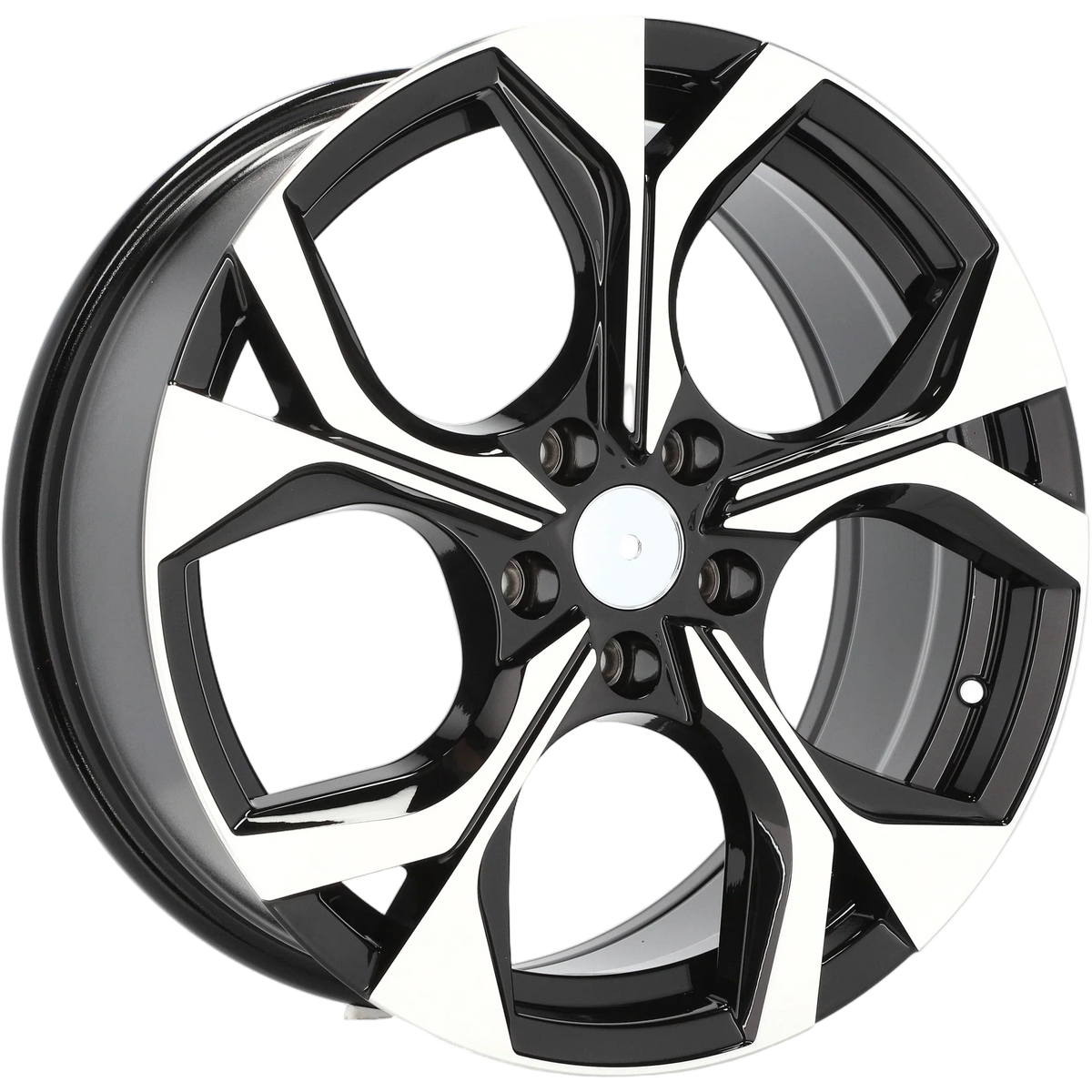 Alu kola pro Škoda Y1303 7.5x18 5x112 ET40 57.1 Black Polished