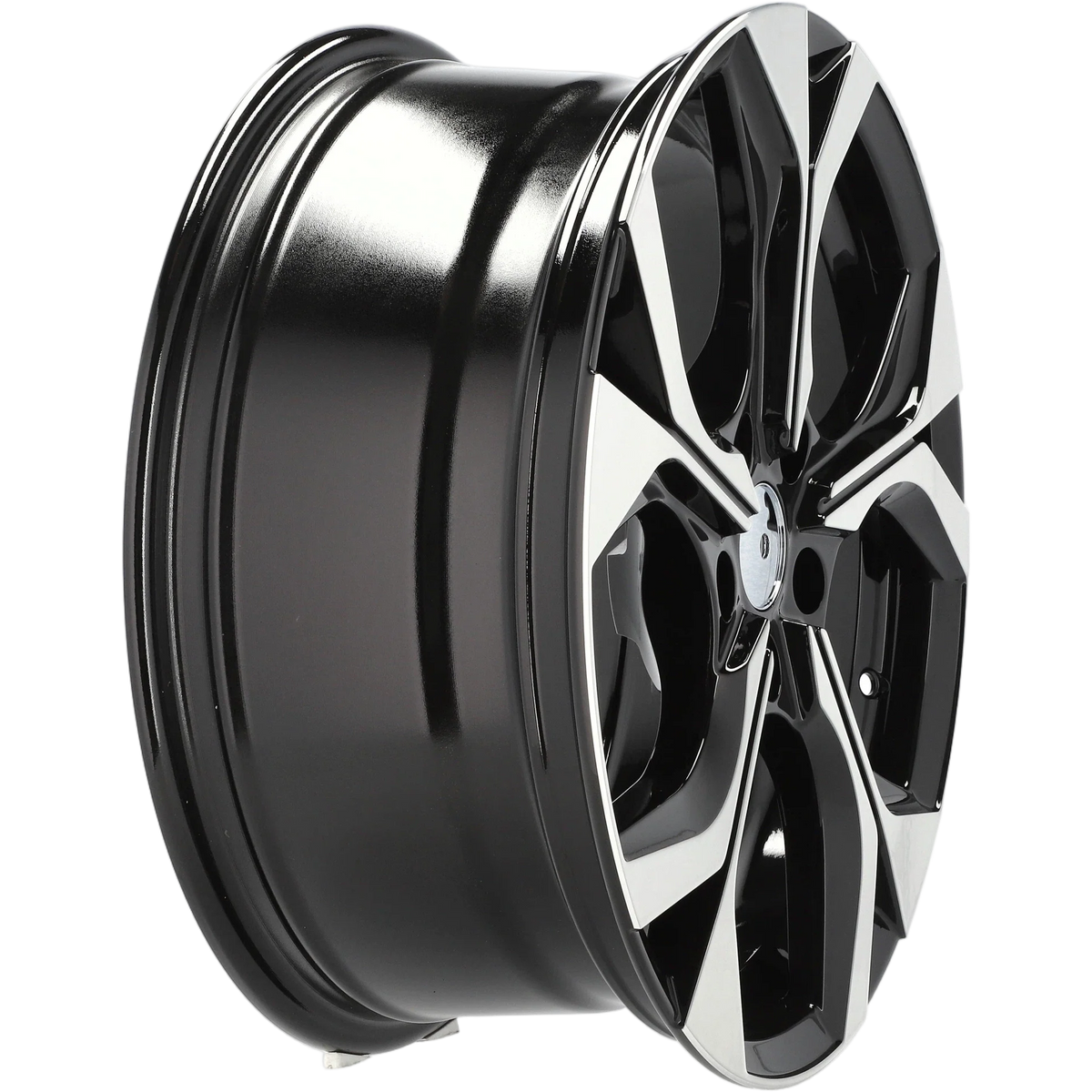 Alu kola pro Škoda Y1303 7.5x18 5x112 ET40 57.1 Black Polished – detail 1