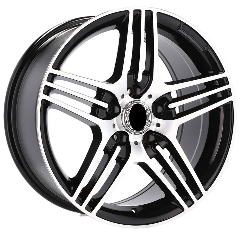 Alu kola pro Mercedes DW202 7.5x16 5x112 ET35 Black Polished – detail 3