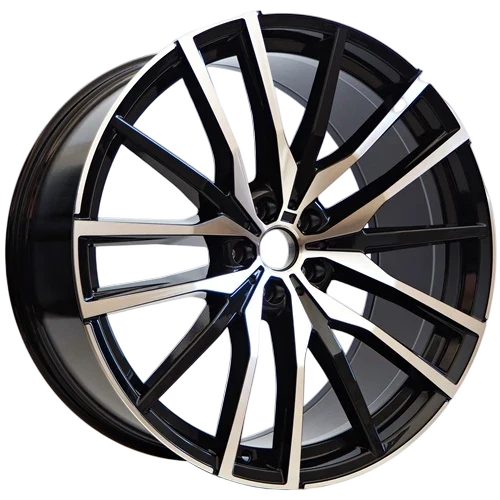 Alu kola Racing Line Fang 9,5x22 5x112 ET37 Black Face Machined