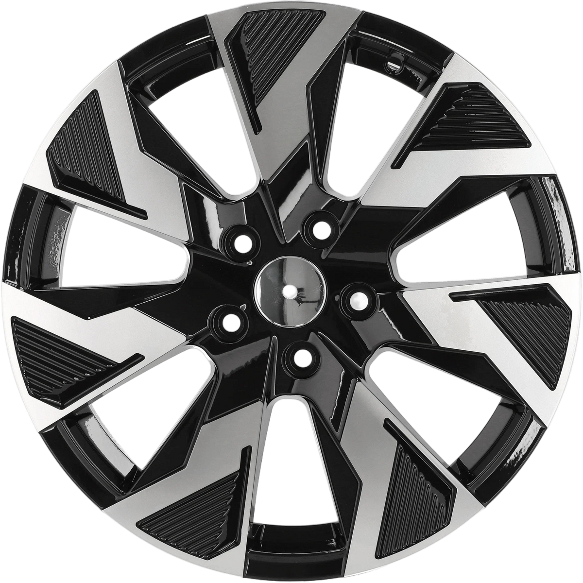 Alu kola Racing Line IN3521F 7x17 5x108 ET46 65.1 Black Polished – detail 4