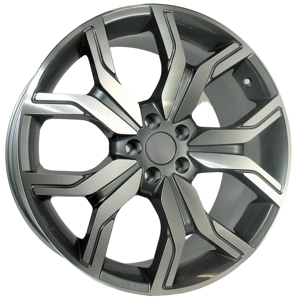 Alu kola Racing Line Port 10x22 5x120 ET45 Grey Face Machined