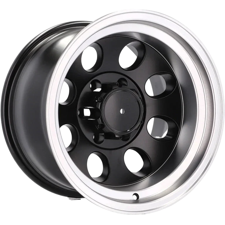 Alu kola pro Offroad XF171 8x15 5x114.3 ET-20 83.1 Black Half Matt & Polished Lip