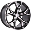 Alu disky pre BMW B5498 10.5x22 5x112 ET43 66.6 Čierna