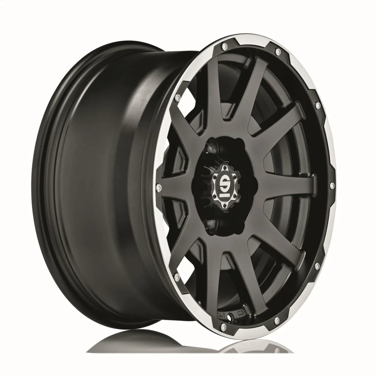 Alu kola SPARCO DAKAR 8.5x17 6x139.7 ET25 Matt Black Lip Polished+Rivets | Wheelsup.cz