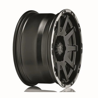 Alu kola SPARCO DAKAR 8.5x17 5x120 ET0 Matt Black Lip Polished+Rivets | Wheelsup.cz