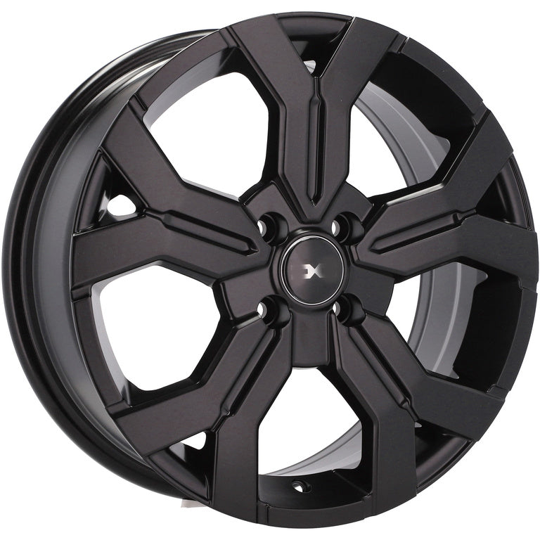 Alu kola pro Dacia B1110 6.5x16 4x100 ET45 60.1 Black Half Matt | Wheelsup.cz