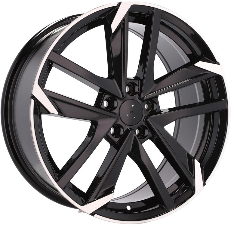 Alu kola pro Peugeot XE170 7x16 5x108 ET44 65.1 Black Polished Half Matt | Wheelsup.cz