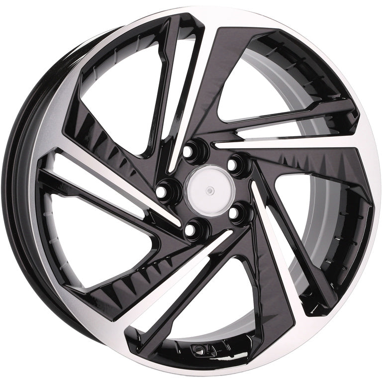 Alu kola pro Hyundai A5895 7.5x18 5x114.3 ET50.5 67.1 Black Polished | Wheelsup.cz
