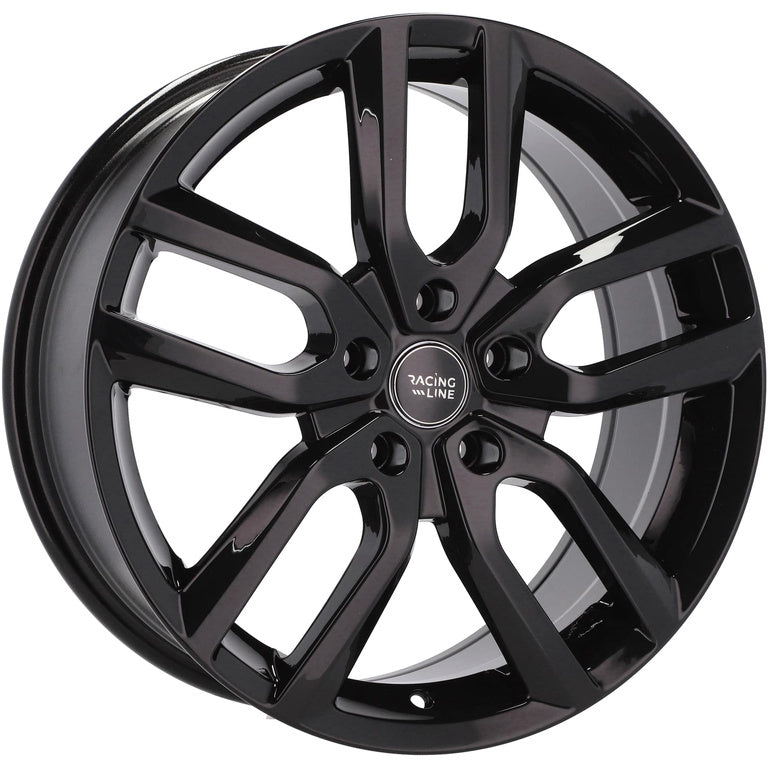 Alu kola Racing Line B5883 7.5x18 5x110 ET40 65.1 Black Half Matt