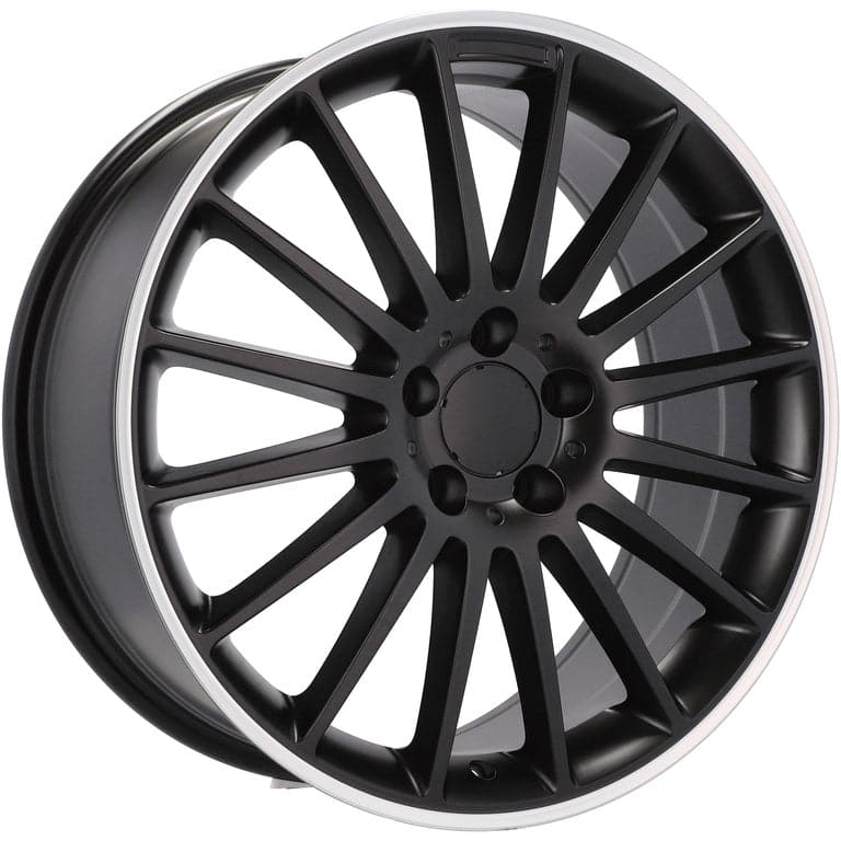 Racingline A1020 19x9 5x112 ET54 Black Half Matt & Polished Lip Mercedes - Wheelsup.sk