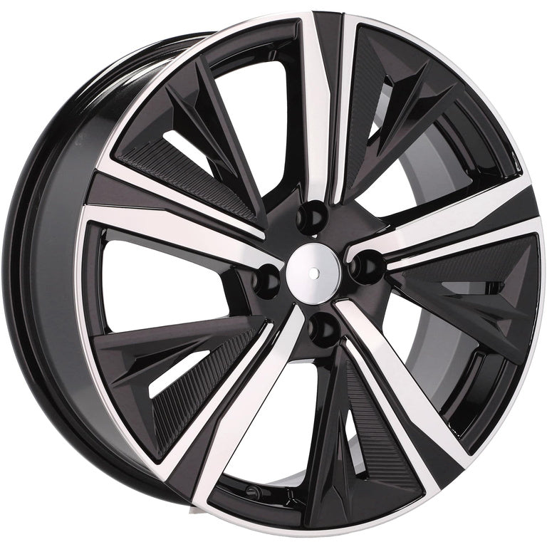 Alu kola pro Peugeot Y1187F 7.5x18 5x108 ET44 65.1 Black Polished | Wheelsup.cz