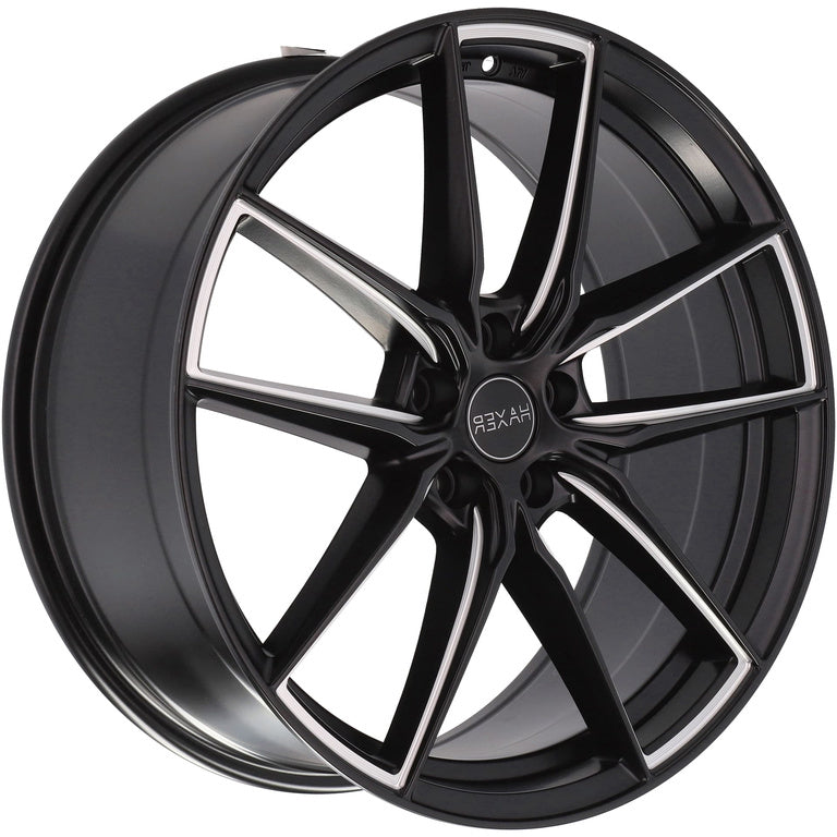 Alu kola HAXER HX045 8x19 5x112 ET49 66.6 Black Half Matt | Wheelsup.cz
