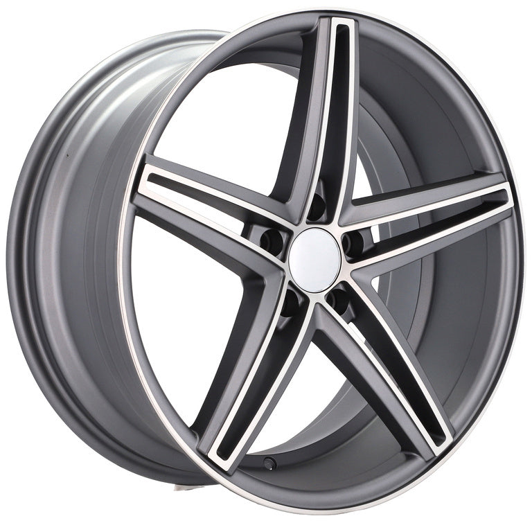 Alu kola Racing Line QC521 9.5x19 5x120 ET38 72.6 Grey Polished Half Matt | Wheelsup.cz