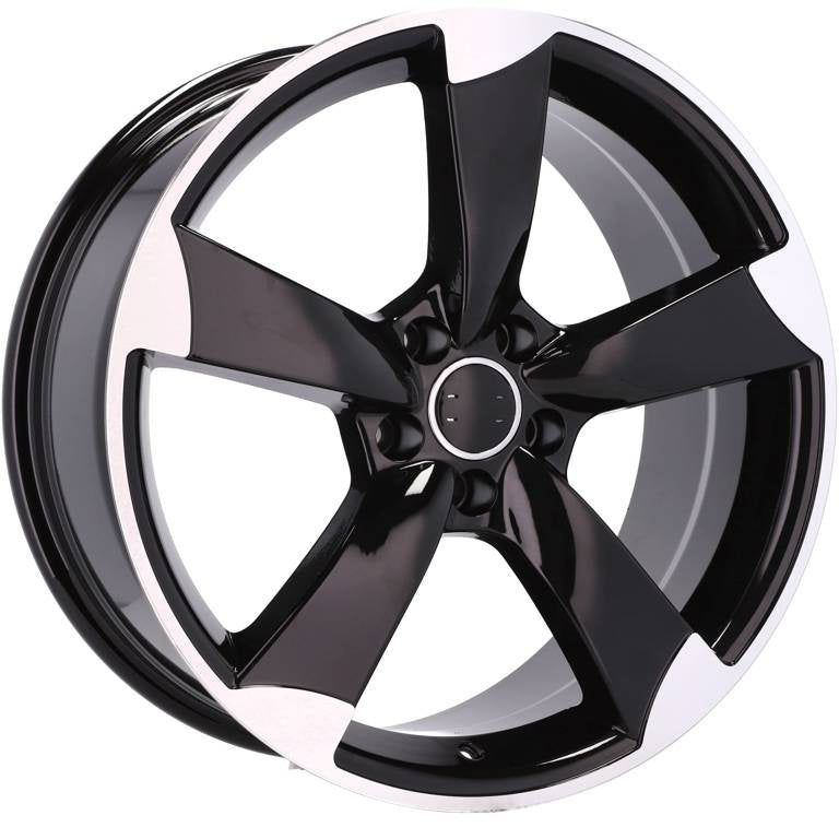 Alu kola pro Audi BK217 7.5x16 5x112 ET45 66.6 Black Polished | Wheelsup.cz