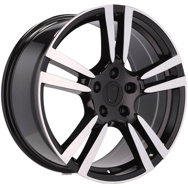 Alu kola pro Porsche E946 9.5x20 5x130 ET55 71.6 Black Polished | Wheelsup.cz