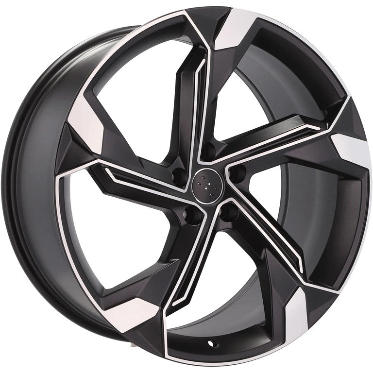 Alu kola pro Audi Y1201 9x20 5x112 ET38 66.6 Black Polished Half Matt