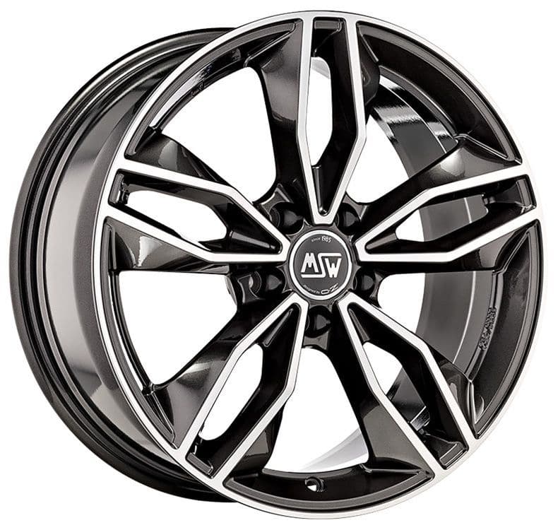 MSW 71 7,5x17 5x112 ET45 57,06 Gloss Dark Grey Full Polished - Wheelsup.sk