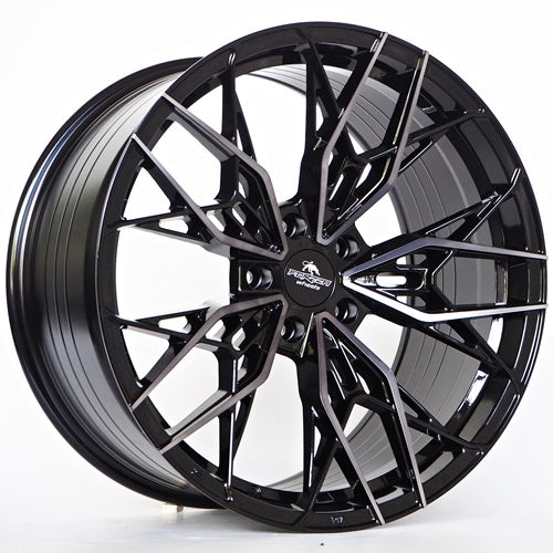 Forzza Spectrum 10.5x20 5x120 ET38 72.56 BFM+ Black Clear Coat