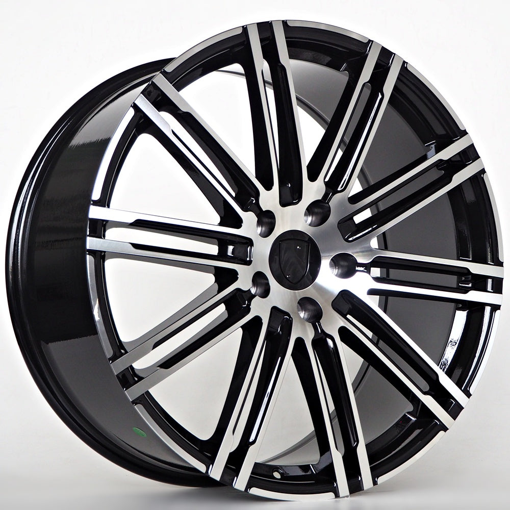 Alu disky pre Porsche Jude 10x22 5x130 ET50 71.5 Čierna
