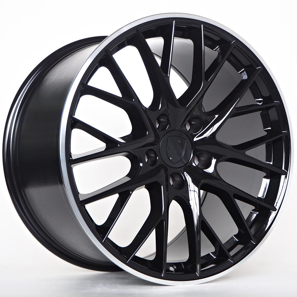Alu kola pro Porsche Mason 11,5x20 5x130 ET69 71,6 Black Lip Polished | Wheelsup.cz