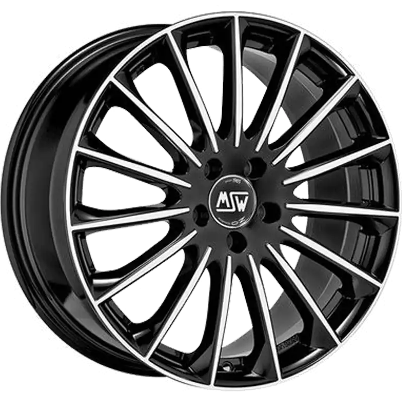 Alu kola MSW 30 8x18 5x112 ET40 Gloss Black Full Polished | Wheelsup.cz