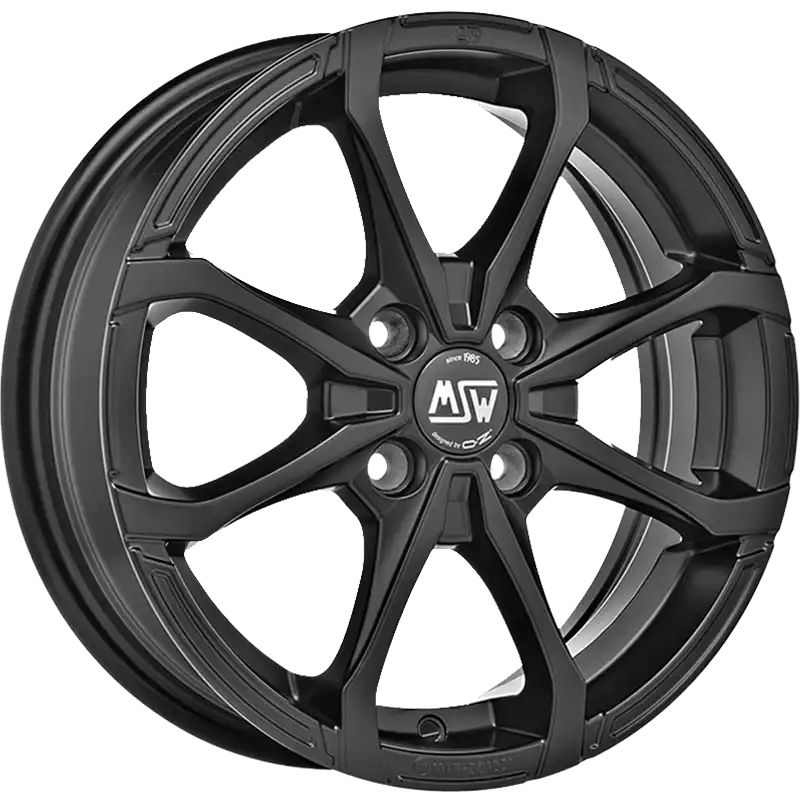Alu kola MSW X4 6x16 4x100 ET40 Matt Black | Wheelsup.cz