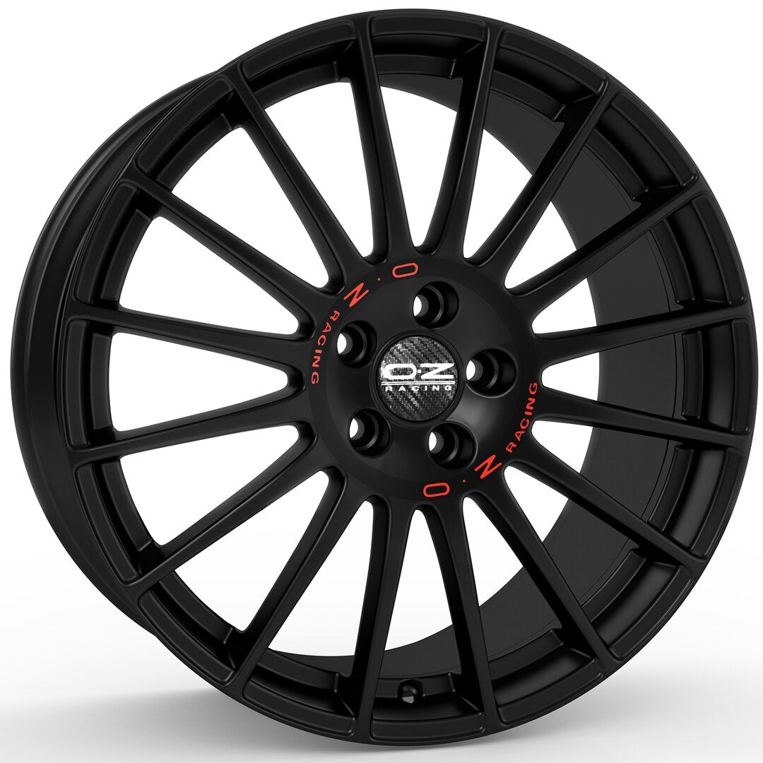 Alu kola OZ SUPERTURISMO GT 7x16 4x100 ET42 Matt Black Red Lettering | Wheelsup.cz