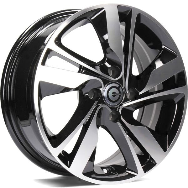 Alu kola Carbonado Sunshine 6x15 4x100 ET35 67.1 Black Front Polished | Wheelsup.cz