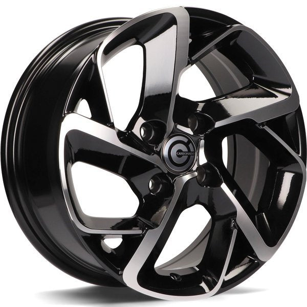 Alu kola Carbonado Nantes 6.5x15 4x108 ET25 65.1 Black Front Polished | Wheelsup.cz