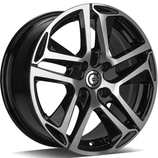 Alu kola Carbonado Nice 7x16 4x108 ET25 65.1 Black Front Polished | Wheelsup.cz