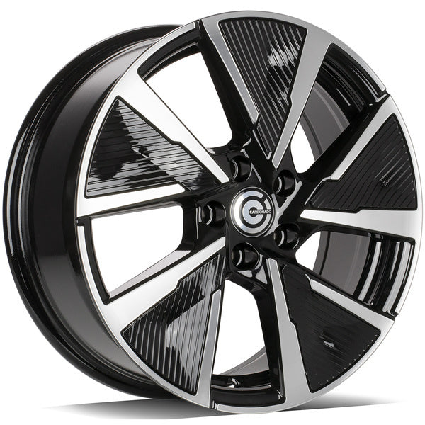Alu kola Carbonado Montpellier 7x17 5x108 ET45 67.1 Black Front Polished | Wheelsup.cz