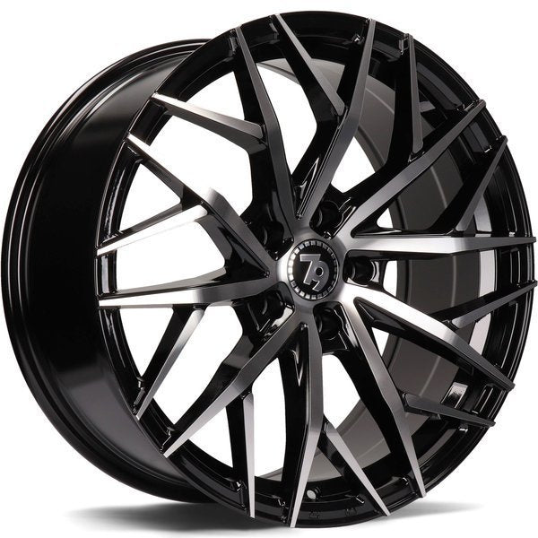 Alu kola seventy9 SV-C 7.5x17 5x112 ET40 66.5 Black Front Polished | Wheelsup.cz